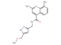 N-{[5-(methoxymethyl)-1H-pyrazol-3-yl]methyl}-2,8-dimethylquinoline-4-carboxamide