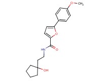 N-[2-(1-hydroxycyclopentyl)ethyl]-5-(4-methoxyphenyl)-2-furamide