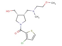 ((3R*,4R*)-1-[(3-chloro-2-thienyl)carbonyl]-4-{[(2-methoxyethyl)(methyl)amino]methyl}-3-pyrrolidinyl)methanol