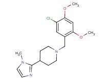 1-(5-chloro-2,4-dimethoxybenzyl)-4-(1-methyl-1H-imidazol-2-yl)piperidine