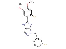 1-(3-fluorobenzyl)-5-(2-fluoro-4,5-dimethoxyphenyl)-1,4-dihydroimidazo[4,5-c]pyrazole
