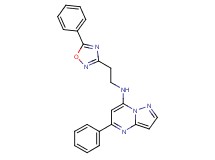 5-phenyl-N-[2-(5-phenyl-1,2,4-oxadiazol-3-yl)ethyl]pyrazolo[1,5-a]pyrimidin-7-amine