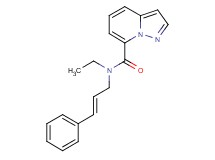N-ethyl-N-[(2E)-3-phenylprop-2-en-1-yl]pyrazolo[1,5-a]pyridine-7-carboxamide
