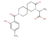 2-[9-(2-hydroxy-4-methylbenzoyl)-3-oxo-2,9-diazaspiro[5.5]undec-2-yl]propanoic acid
