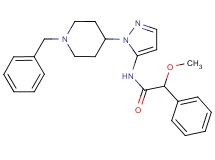 N-[1-(1-benzyl-4-piperidinyl)-1H-pyrazol-5-yl]-2-methoxy-2-phenylacetamide