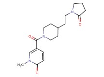 1-methyl-5-({4-[2-(2-oxo-1-pyrrolidinyl)ethyl]-1-piperidinyl}carbonyl)-2(1H)-pyridinone