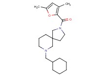 7-(cyclohexylmethyl)-2-(3,5-dimethyl-2-furoyl)-2,7-diazaspiro[4.5]decane