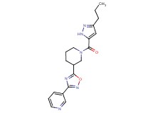 3-(5-{1-[(3-propyl-1H-pyrazol-5-yl)carbonyl]-3-piperidinyl}-1,2,4-oxadiazol-3-yl)pyridine