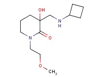 3-[(cyclobutylamino)methyl]-3-hydroxy-1-(2-methoxyethyl)-2-piperidinone