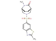 (1S*,5R*)-6-methyl-3-[(2-methyl-1,3-benzothiazol-6-yl)sulfonyl]-3,6-diazabicyclo[3.2.2]nonan-7-one