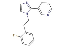3-{1-[2-(2-fluorophenyl)ethyl]-1H-imidazol-2-yl}pyridine