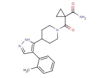 1-({4-[4-(2-methylphenyl)-1H-pyrazol-5-yl]piperidin-1-yl}carbonyl)cyclopropanecarboxamide