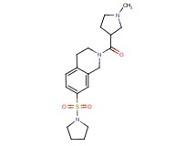 2-[(1-methylpyrrolidin-3-yl)carbonyl]-7-(pyrrolidin-1-ylsulfonyl)-1,2,3,4-tetrahydroisoquinoline
