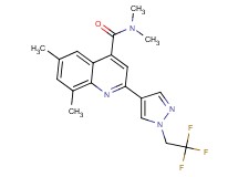 N,N,6,8-tetramethyl-2-[1-(2,2,2-trifluoroethyl)-1H-pyrazol-4-yl]quinoline-4-carboxamide