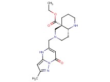 ethyl (4aS*,8aR*)-6-[(2-methyl-7-oxo-4,7-dihydropyrazolo[1,5-a]pyrimidin-5-yl)methyl]octahydro-1,6-naphthyridine-4a(2H)-carboxylate