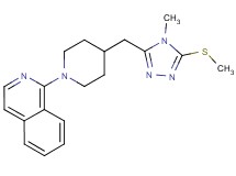 1-(4-{[4-methyl-5-(methylthio)-4H-1,2,4-triazol-3-yl]methyl}piperidin-1-yl)isoquinoline