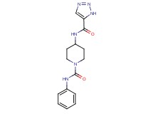 N-phenyl-4-[(1H-1,2,3-triazol-5-ylcarbonyl)amino]piperidine-1-carboxamide