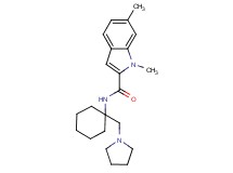 1,6-dimethyl-N-[1-(pyrrolidin-1-ylmethyl)cyclohexyl]-1H-indole-2-carboxamide