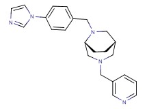 (1S*,5R*)-6-[4-(1H-imidazol-1-yl)benzyl]-3-(pyridin-3-ylmethyl)-3,6-diazabicyclo[3.2.2]nonane