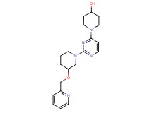 1-{2-[3-(pyridin-2-ylmethoxy)piperidin-1-yl]pyrimidin-4-yl}piperidin-4-ol