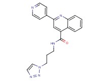2-(4-pyridinyl)-N-[3-(1H-1,2,3-triazol-1-yl)propyl]-4-quinolinecarboxamide
