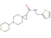 6-(tetrahydro-2H-thiopyran-4-yl)-N-(2-thienylmethyl)-6-azaspiro[2.5]octane-1-carboxamide