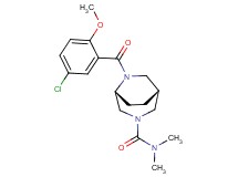 (1R*,5R*)-6-(5-chloro-2-methoxybenzoyl)-N,N-dimethyl-3,6-diazabicyclo[3.2.2]nonane-3-carboxamide