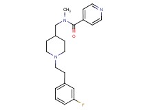 N-({1-[2-(3-fluorophenyl)ethyl]-4-piperidinyl}methyl)-N-methylisonicotinamide