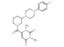 6-({3-[4-(4-fluorophenyl)-1-piperazinyl]-1-piperidinyl}carbonyl)-1,3-dimethyl-2,4(1H,3H)-pyrimidinedione