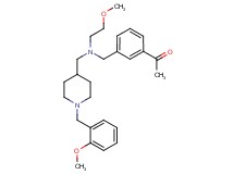 1-(3-{[{[1-(2-methoxybenzyl)-4-piperidinyl]methyl}(2-methoxyethyl)amino]methyl}phenyl)ethanone