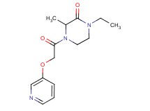 1-ethyl-3-methyl-4-[(pyridin-3-yloxy)acetyl]piperazin-2-one