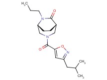 (1S*,5R*)-3-[(3-isobutyl-5-isoxazolyl)carbonyl]-6-propyl-3,6-diazabicyclo[3.2.2]nonan-7-one