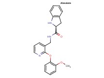 (2S)-N-{[2-(2-methoxyphenoxy)pyridin-3-yl]methyl}indoline-2-carboxamide