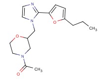 4-acetyl-2-{[2-(5-propyl-2-furyl)-1H-imidazol-1-yl]methyl}morpholine