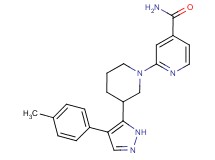 2-{3-[4-(4-methylphenyl)-1H-pyrazol-5-yl]piperidin-1-yl}isonicotinamide