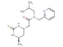 N-isobutyl-2-[(4S*,6R*)-6-methyl-2-thioxohexahydropyrimidin-4-yl]-N-(pyridin-2-ylmethyl)acetamide