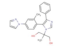2-methyl-2-{5-[2-methyl-4-(1H-pyrazol-1-yl)phenyl]-4-phenyl-1H-imidazol-1-yl}propane-1,3-diol
