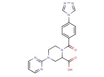 4-pyrimidin-2-yl-1-[4-(4H-1,2,4-triazol-4-yl)benzoyl]piperazine-2-carboxylic acid