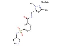 N-[(1,3-dimethyl-1H-pyrazol-5-yl)methyl]-3-{[(3R)-pyrrolidin-3-ylamino]sulfonyl}benzamide