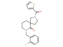 7-(2-fluorobenzyl)-2-(2-thienylcarbonyl)-2,7-diazaspiro[4.5]decan-6-one
