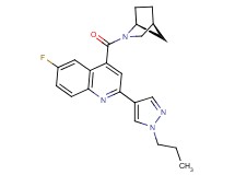 4-[(1S*,4S*)-2-azabicyclo[2.2.1]hept-2-ylcarbonyl]-6-fluoro-2-(1-propyl-1H-pyrazol-4-yl)quinoline