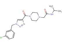 2-(4-{[1-(3-chlorobenzyl)-1H-1,2,3-triazol-4-yl]carbonyl}-1-piperazinyl)-N-isopropylacetamide