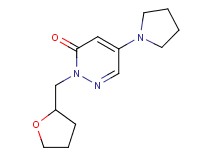 5-pyrrolidin-1-yl-2-(tetrahydrofuran-2-ylmethyl)pyridazin-3(2H)-one