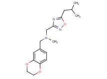 (2,3-dihydro-1,4-benzodioxin-6-ylmethyl)[(5-isobutyl-1,2,4-oxadiazol-3-yl)methyl]methylamine