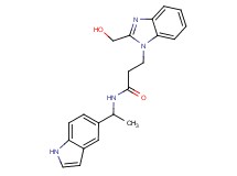 3-[2-(hydroxymethyl)-1H-benzimidazol-1-yl]-N-[1-(1H-indol-5-yl)ethyl]propanamide
