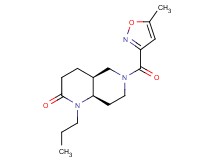 (4aS*,8aR*)-6-[(5-methylisoxazol-3-yl)carbonyl]-1-propyloctahydro-1,6-naphthyridin-2(1H)-one