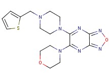 5-(4-morpholinyl)-6-[4-(2-thienylmethyl)-1-piperazinyl][1,2,5]oxadiazolo[3,4-b]pyrazine