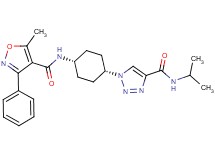 N-isopropyl-1-(cis-4-{[(5-methyl-3-phenyl-4-isoxazolyl)carbonyl]amino}cyclohexyl)-1H-1,2,3-triazole-4-carboxamide