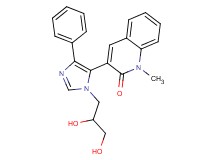 3-[1-(2,3-dihydroxypropyl)-4-phenyl-1H-imidazol-5-yl]-1-methylquinolin-2(1H)-one