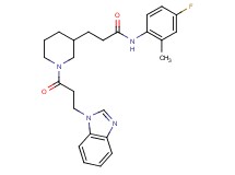 3-{1-[3-(1H-benzimidazol-1-yl)propanoyl]-3-piperidinyl}-N-(4-fluoro-2-methylphenyl)propanamide